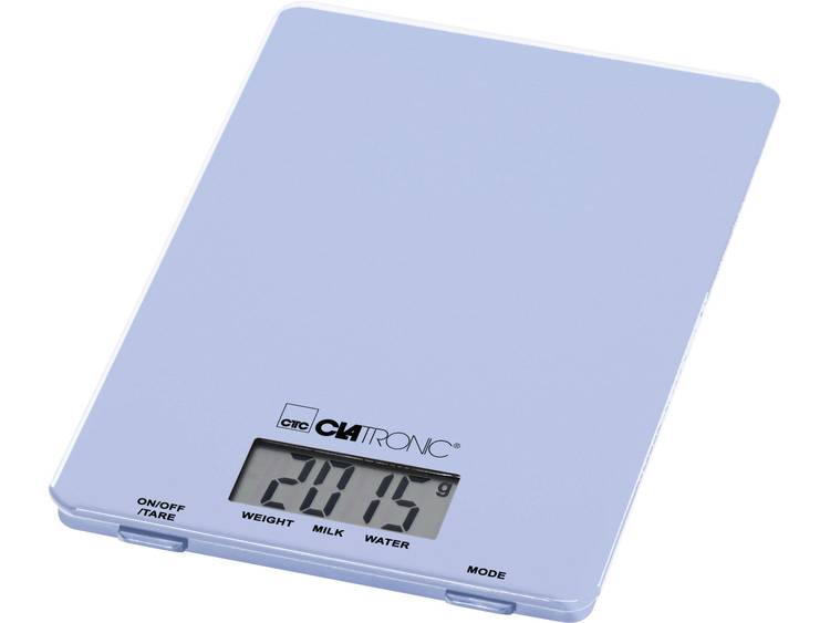 Clatronic KW 3626 LCD Keukenweegschaal Digitaal Weegbereik (max.): 5 kg Lichtblauw