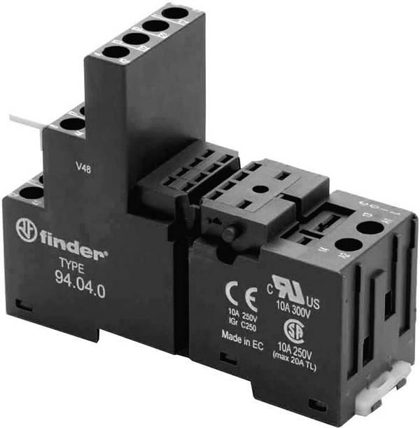 Finder 94.04.0 Relaissocket  Geschikt voor serie: Finder serie 55    1 stuk(s)