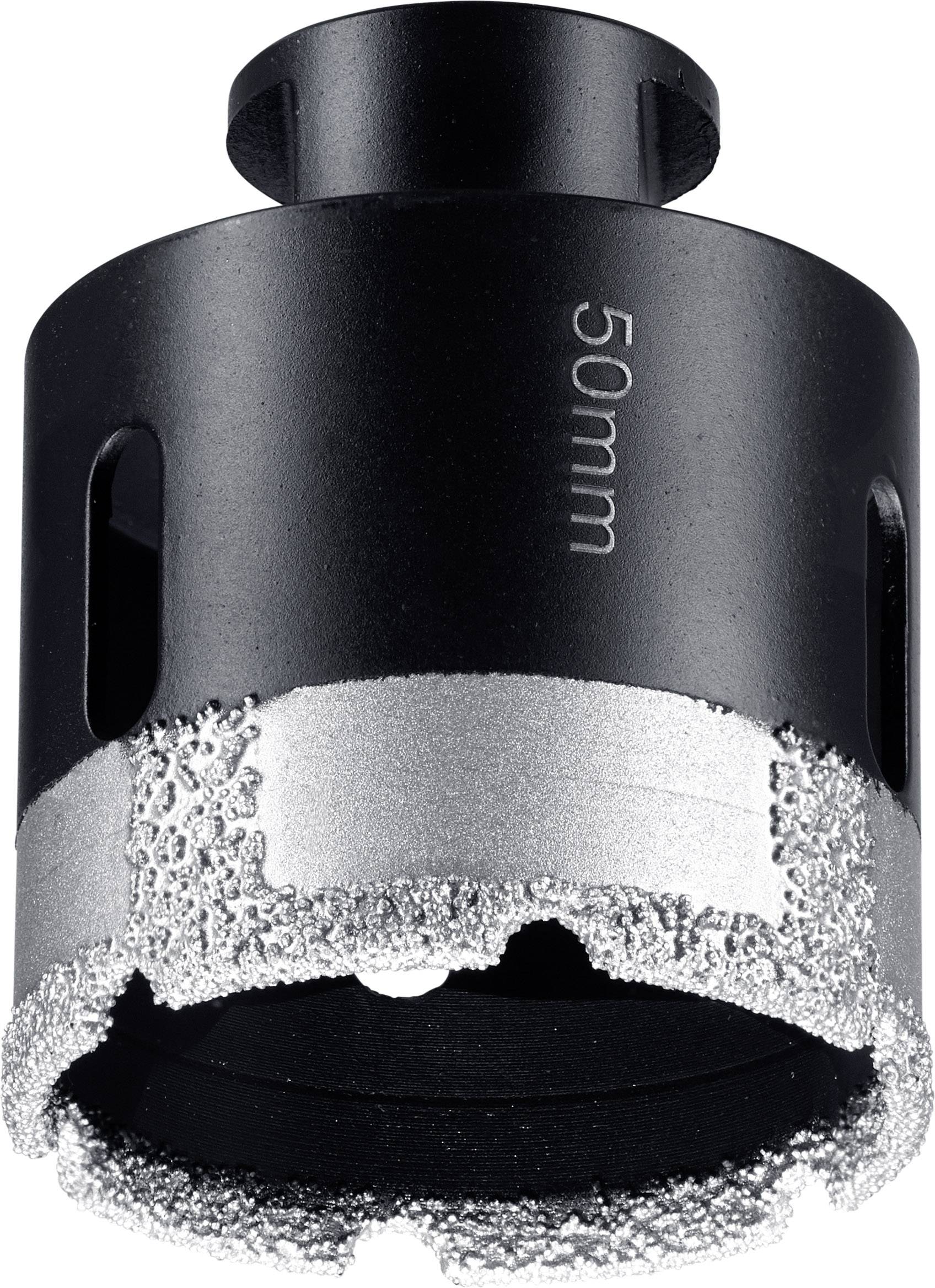 Diamantbezette gatenzaag, 50 mm diameter. Geschikt voor het boren door harde materialen zoals keramiek of beton.