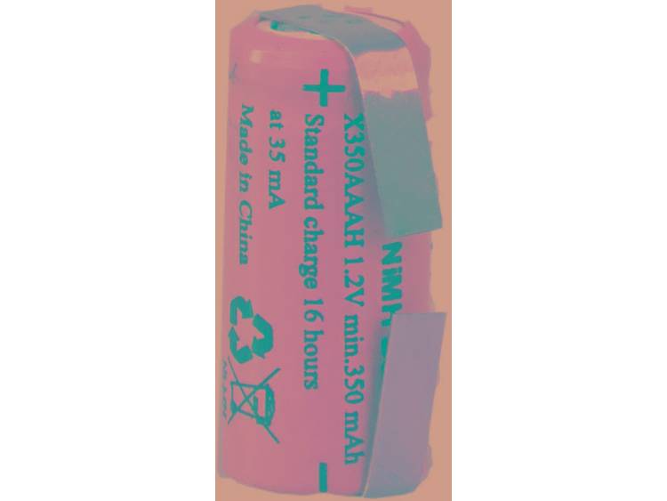 XCell X1-2AAAH-350-LFU Speciale oplaadbare batterij 1-2 AAA U-soldeerlip NiMH 1.2 V 350 mAh