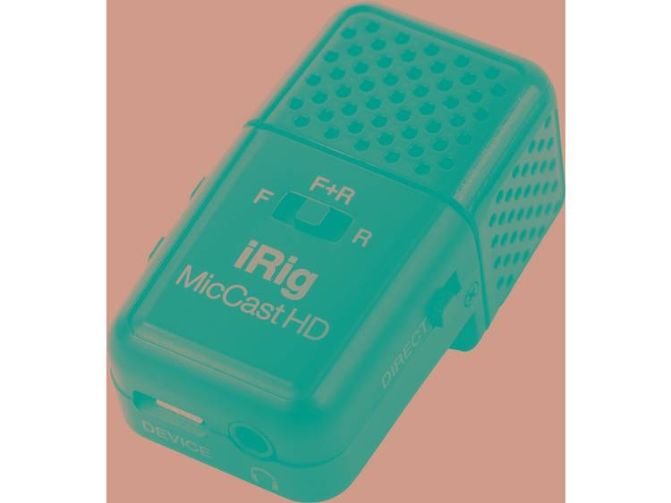 IK Multimedia iRig Mic Cast HD Dasspeld Smartphone microfoon Zendmethode: Kabelgebonden Incl. kabel