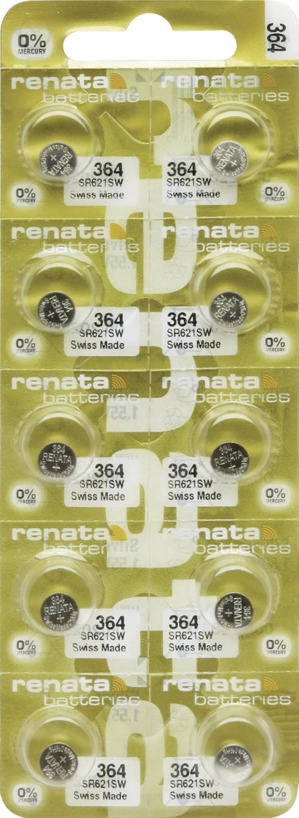Renata Knoopcel 364  10 stuk(s) 20 mAh