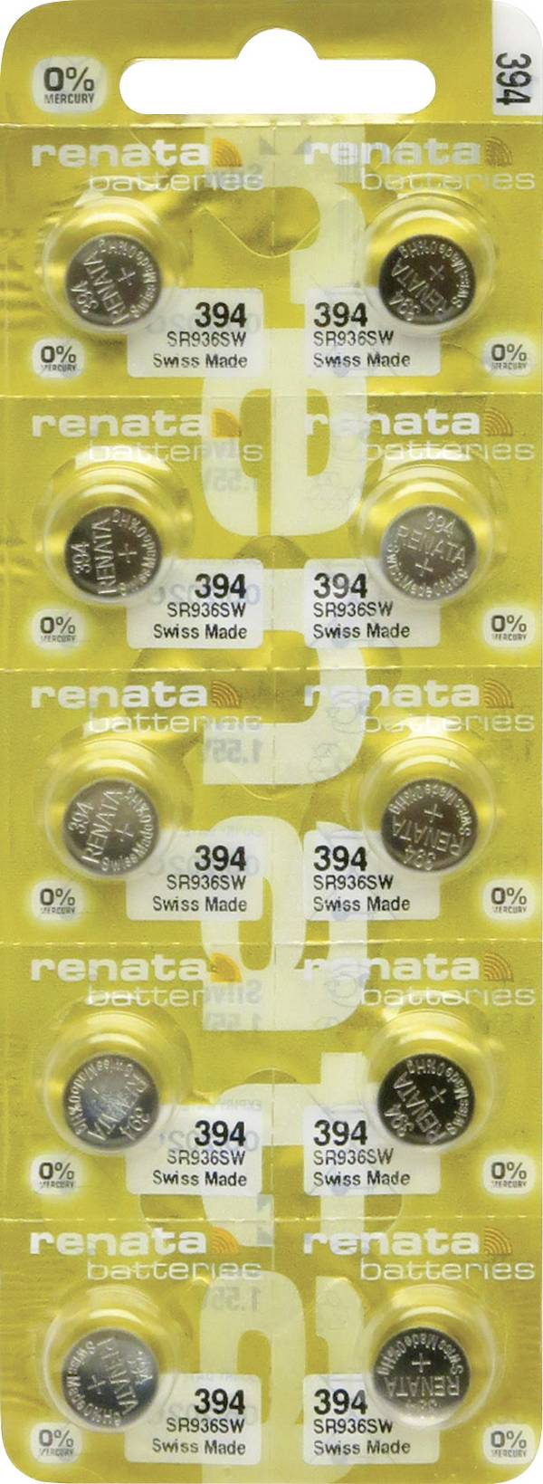 Renata Knoopcel 394  10 stuk(s) 84 mAh