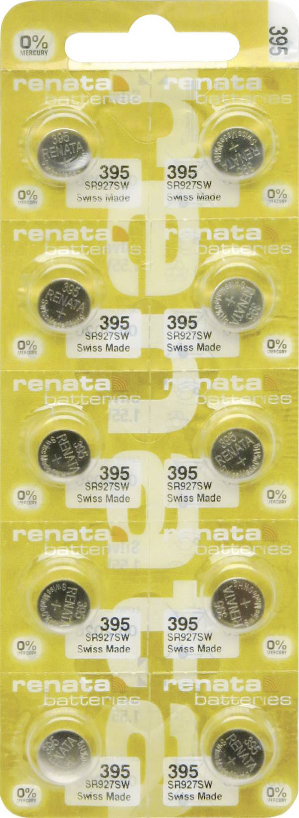 Renata Knoopcel 395  10 stuk(s) 55 mAh