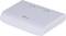Een witte wifi-router met meerdere controlelampjes op de bovenkant geeft de bedrijfsstatus aan.