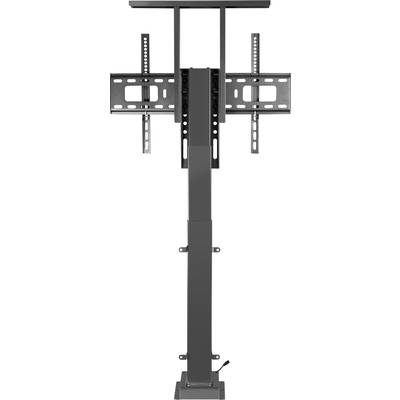 Standaard voor een flatscreen-tv, verstelbare hoogte, robuust metalen frame, ideaal voor kantoor of woonruimte.