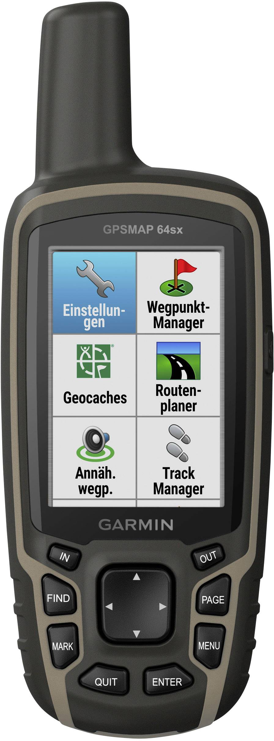 Garmin GPSMAP 64x Outdoor navigatie Fietsen, Geocaching, Wandelen Wereld GLONASS, GPS, Spatwaterdicht