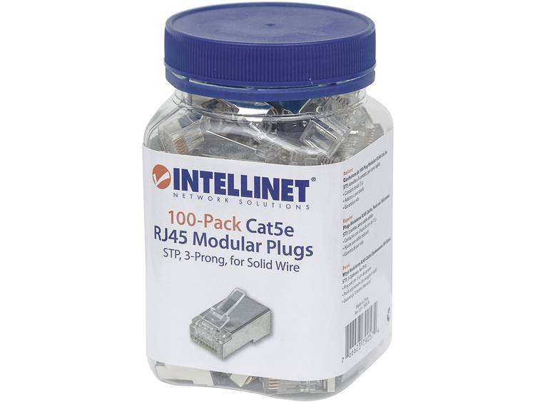 Intellinet INT modulear Plug,Cat5e,RJ45,shielded 15u 100 stck solid (790574)