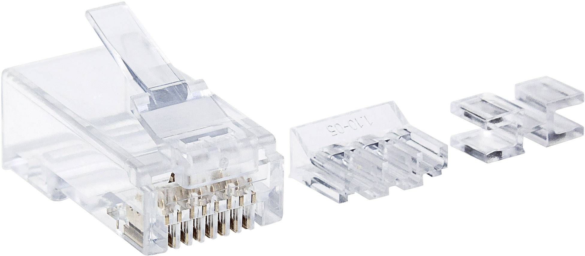 Intellinet Intellinet verpakking van 80 stuks Cat6 modulaire RJ45-stekkers Pro Line UTP 3-voudige klem voor massieve dra-2