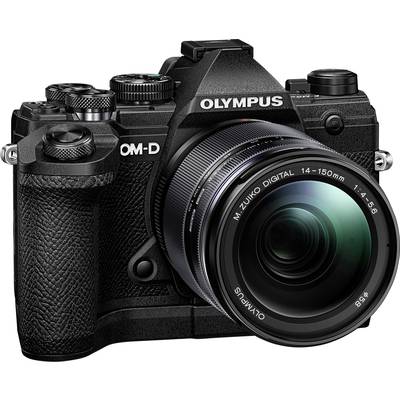 Olympus E-M5 Mark III 14-150 Kit Systeemcamera Incl. M 14-150 mm  20.4 Mpix Zwart 4K video, Vorstbestendig, Spatwaterdic
