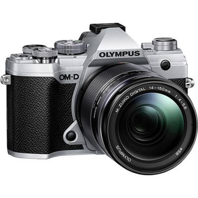 Olympus E-M5 Mark III 14-150 Kit Systeemcamera Incl. M 14-150 mm  20.4 Mpix Zilver, Zwart 4K video, Vorstbestendig, Spat