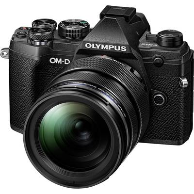 Olympus E-M5 Mark III 1240 Kit Systeemcamera Incl. M 12-40 mm lens  20.4 Mpix Zilver, Zwart 4K video, Vorstbestendig, Sp
