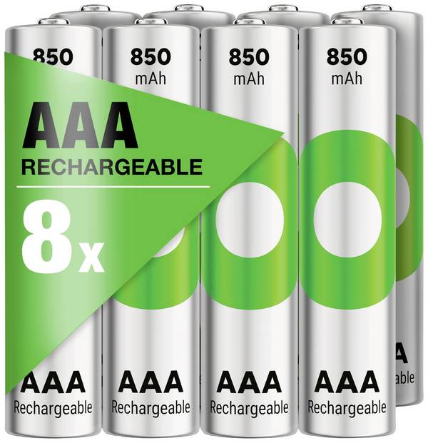 GP ReCyko Oplaadbare AAA batterij (potlood) NiMH 850 mAh 1.2 V 8 stuk(s)