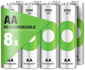 Conrad GP ReCyko Oplaadbare AA batterij (penlite) NiMH 2100 mAh 1.2 V 8 stuk(s) aanbieding