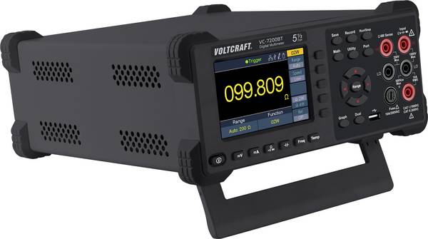 VOLTCRAFT VC-7200BT Bench multimeter  Digitaal Datalogger CAT I 1000 V, CAT II 600 V Weergave (counts): 200000