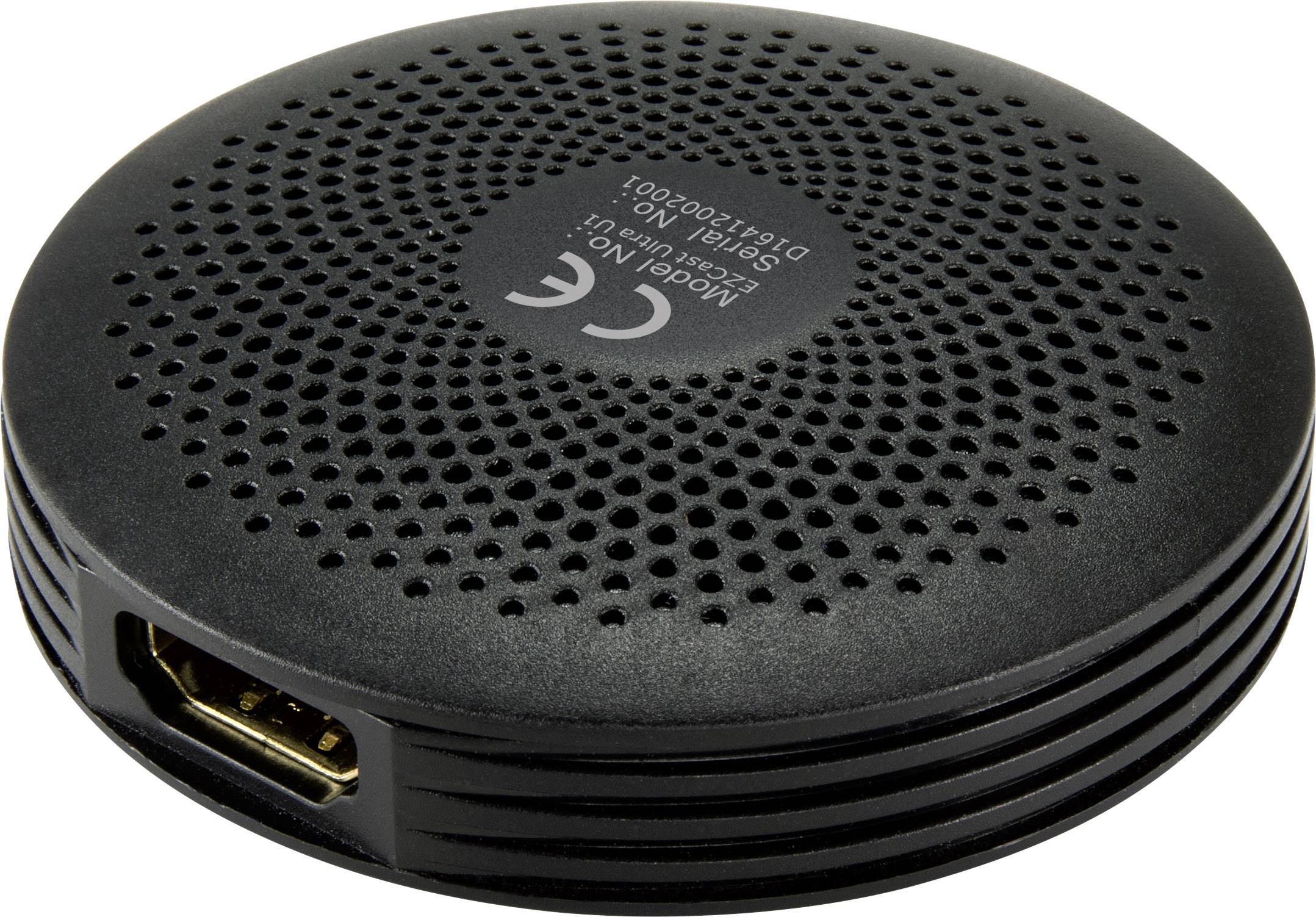 Renkforce Renkcast Streaming Mediaplayer 4K, HDR, AirPlay, DLNA, Miracast, Bestuurbaar met Amazon Alexa, Bestuurbaar met-1