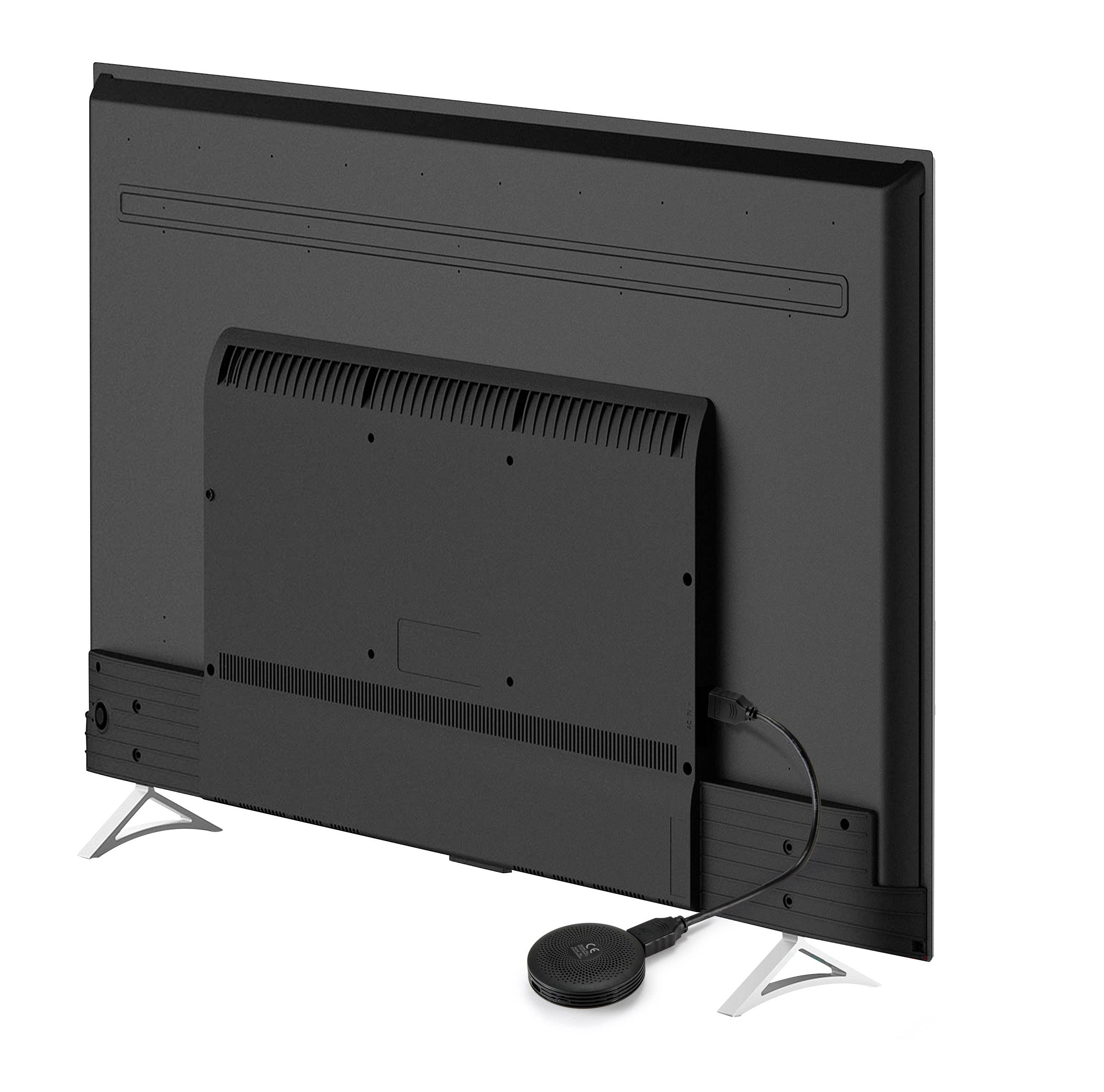 Renkforce Renkcast Streaming Mediaplayer 4K, HDR, AirPlay, DLNA, Miracast, Bestuurbaar met Amazon Alexa, Bestuurbaar met-9