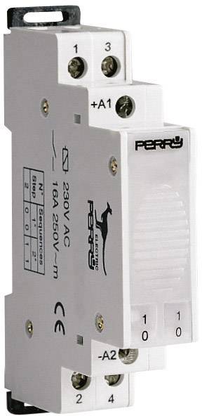 Wallair Stromstoßschalter Stroomstootschakelaar DIN-rail 2x NO 12 V/AC 16 A 1 stuk(s)