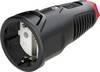 PCE 2510-sr Koppeling met randaarde Rubber, Thermoplast 250 V Zwart, Rood IP20