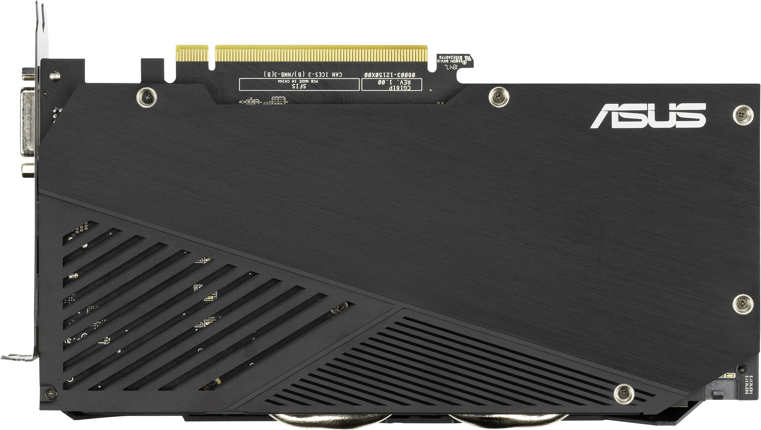 Asus Nvidia GeForce GTX1660 Super Videokaart SUPER EVO Overclocked 6 GB GDDR6-RAM PCIe x16 HDMI, DisplayPort, DVI-2