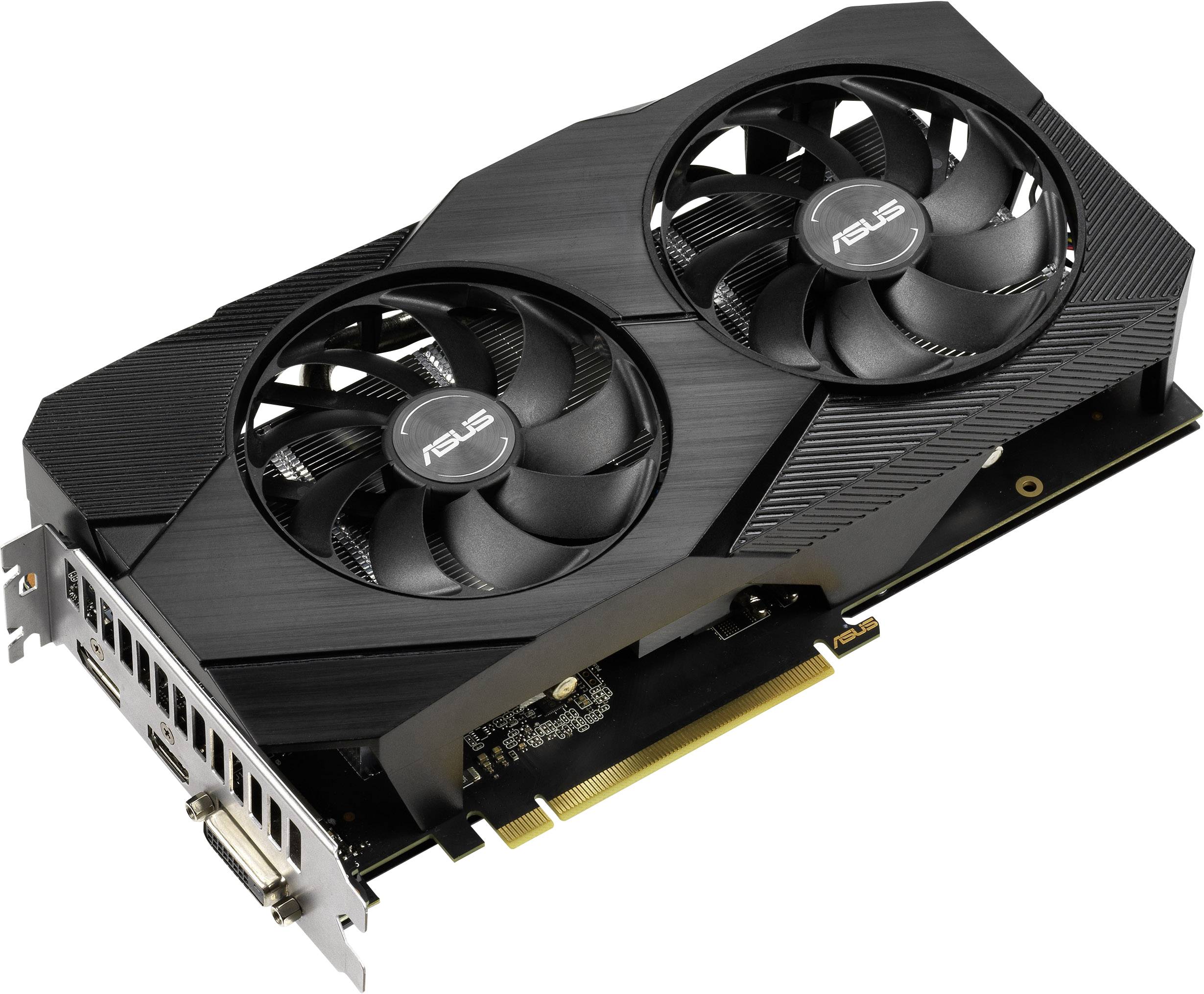 Asus Nvidia GeForce GTX1660 Super Videokaart SUPER EVO Overclocked 6 GB GDDR6-RAM PCIe x16 HDMI, DisplayPort, DVI-4