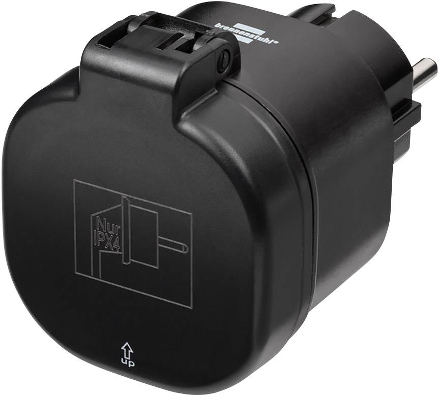 Brennenstuhl 1294860 WiFi Slimme Stekker/Smart Plug Smart Home 3000W Buiten IP44 - Zwart-1