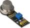 Gassenor-module met metalen rooster. Blauwe potentiometerinstelling op printplaat voor gevoeligheidsregeling. Gebruikt voor gasdetectie.