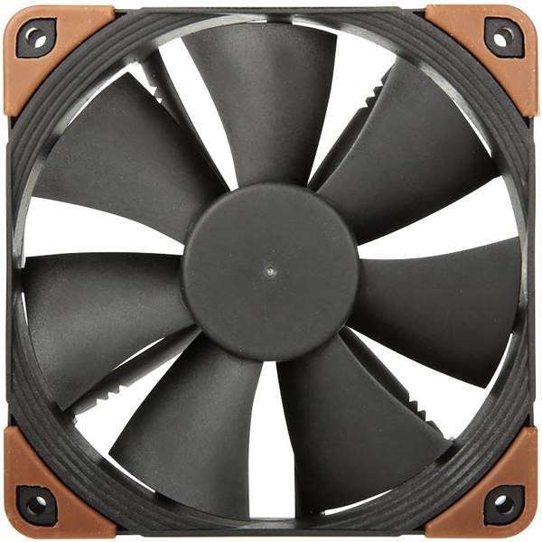 Noctua NF-F12 PC-ventilator Zwart (b x h x d) 120 x 120 x 25 mm