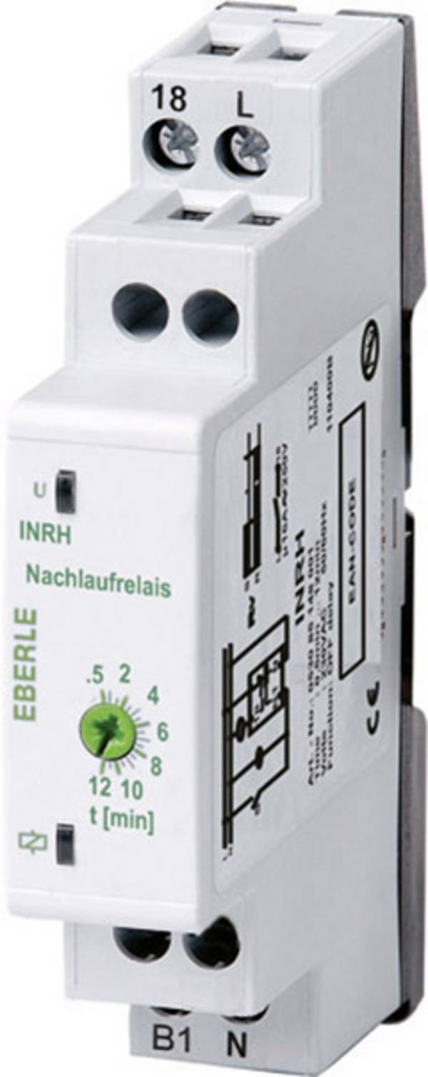 Eberle 053085148001 INRH Bewakingsrelais Uitschakelvertraging 230 V 1 stuk(s) Tijdsduur: 30 s - 12 min. 1x NO