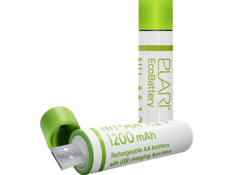 Elari Eco-Battery Oplaadbare AA batterij (penlite) NiMH 1200 mAh 1.2 V 2 stuks