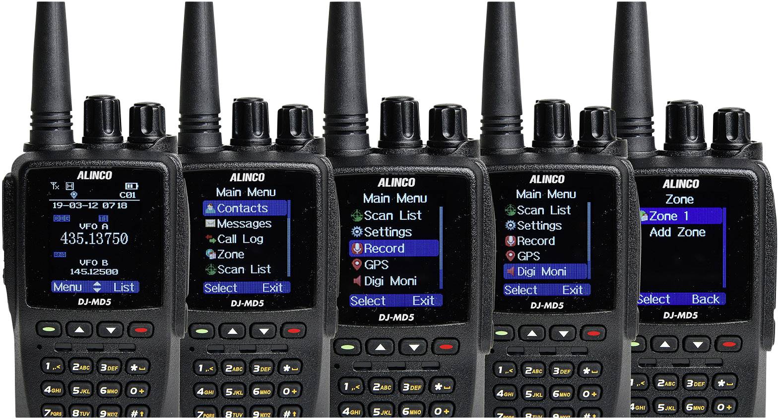 Alinco 1226 DJ MD 5 GPS DMR VHF UHF Portofoon Voor Zendamateurs Conrad Nl