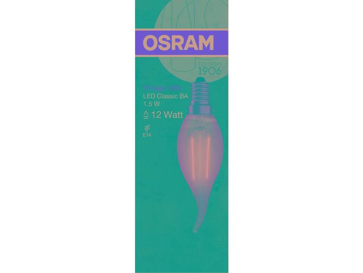 Osram Vintage 1906 LED Classic E14 BA 1.5W 824 Filament Goud | Zeer Warm Wit Vervangt 12W