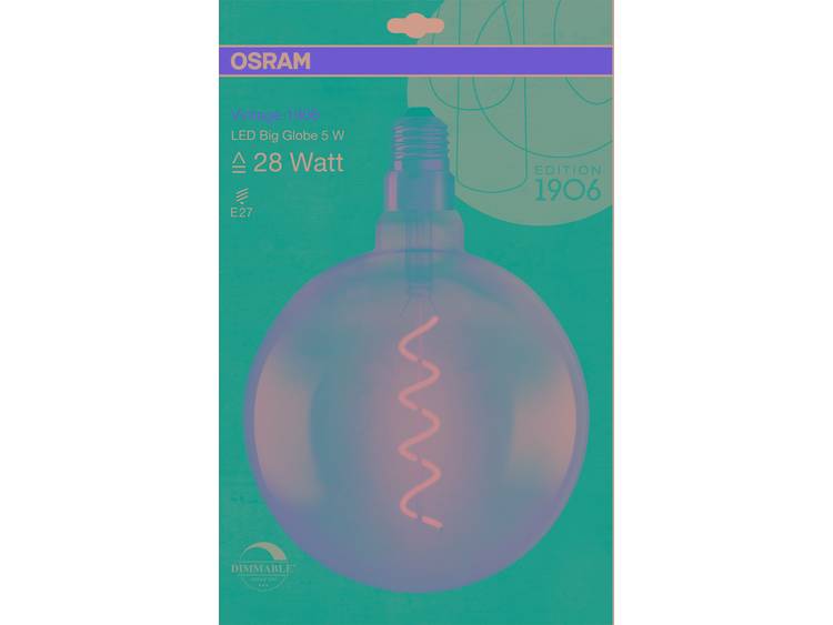 Osram Vintage 1906 LED E27 Globe 5W 820 Filament Goud | Dimbaar Zeer Warm Wit Vervangt 28W