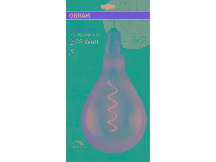 Osram Vintage 1906 LED E27 5W 820 Filament Goud | Dimbaar Zeer Warm Wit Vervangt 28W