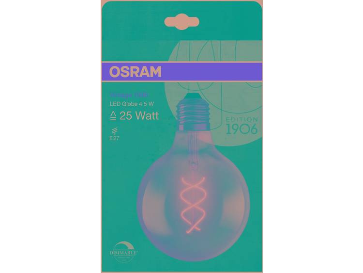 Osram Vintage 1906 LED E27 Globe 4.5W 820 Filament Goud | Dimbaar Zeer Warm Wit Vervangt 25W