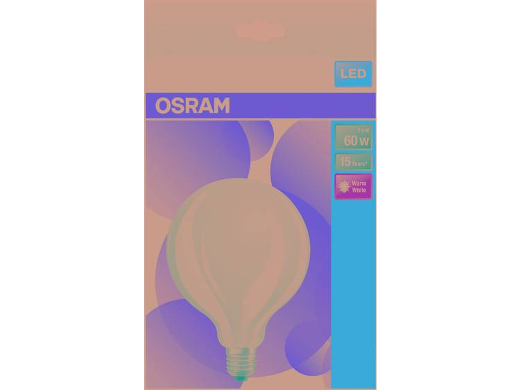 OSRAM LED-lamp Energielabel: A++ (A+++ G) E27 Bol 7 W Warmwit (Ã x l) 125.0 mm x 178.0 mm 1 stuk(s)