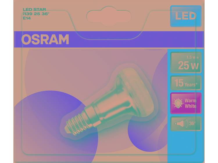 Osram LED Star E14 R39 1.5W 827 36D | Zeer Warm Wit Vervangt 25W