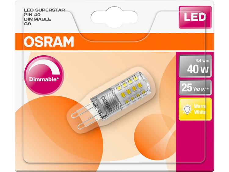 OSRAM LED-lamp Energielabel: A++ (A+++ G) G4 Stift 5 W Warmwit (Ã x l) 18.0 mm x 59.0 mm 1 stuk(s)