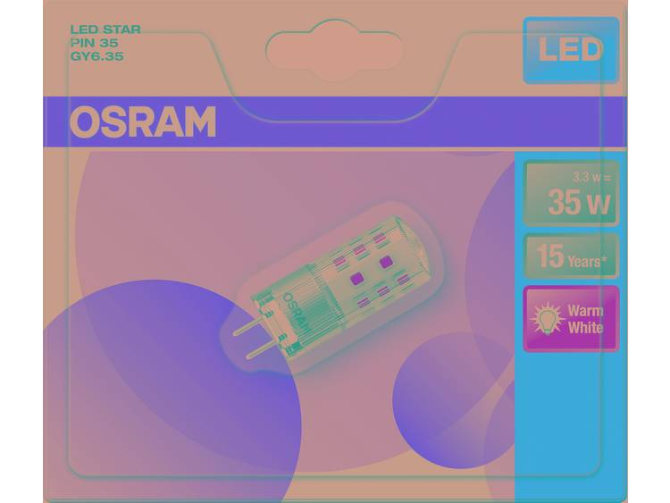 OSRAM LED-lamp Energielabel: A++ (A+++ G) GY6.35 Stift 4 W Warmwit (Ã x l) 18.0 mm x 50.0 mm 1 stuk(