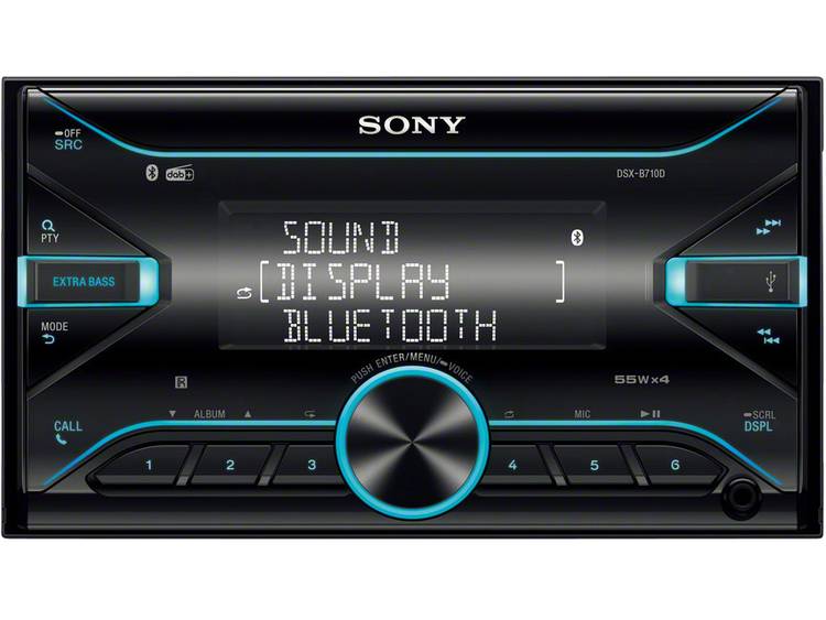 Sony DSXB710KIT Autoradio enkel DIN DAB+ tuner, Incl. DAB-antenne