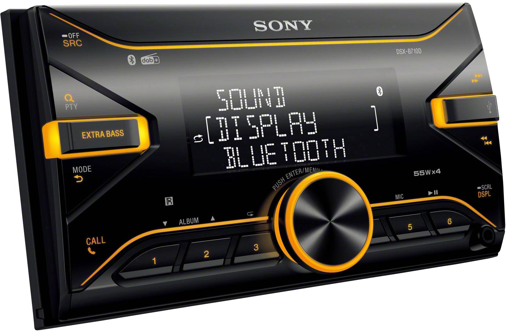 Sony DSXB710KIT Autoradio enkel DIN DAB+ tuner, Incl. DABantenne