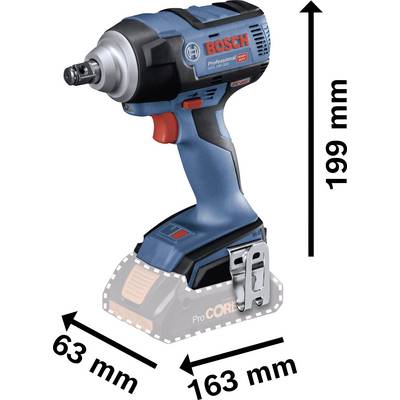 Bosch Professional GDS 18V-300 06019D8200 Accu-draaislagmoeraanzetter 300 Nm 18 V Zonder accu-0