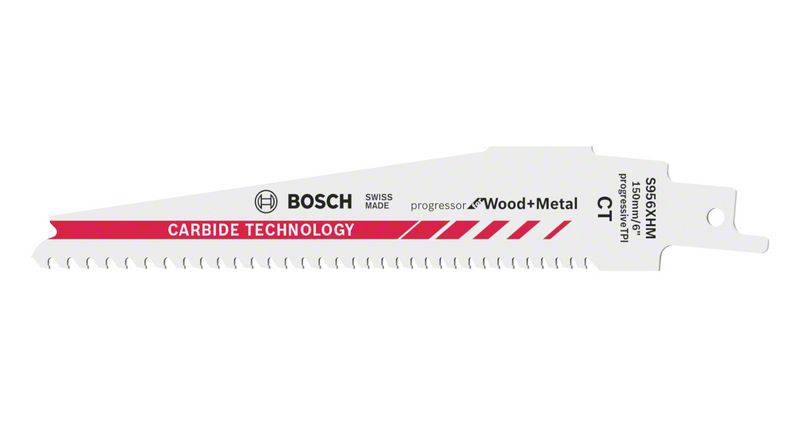Bosch Accessories 2608653280 Reciprozaagblad S 956 XHM Carbide Progressor for Wood and Metal, verpakking van 10 stuks Zaagbladlengte 150 mm 10 stuk(s)