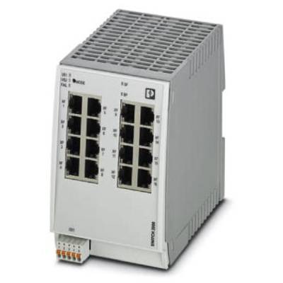 Industriële Ethernet-switch met meerdere LAN-poorten, geschikt voor montage op DIN-rail, gebruikt in industriële netwerken.