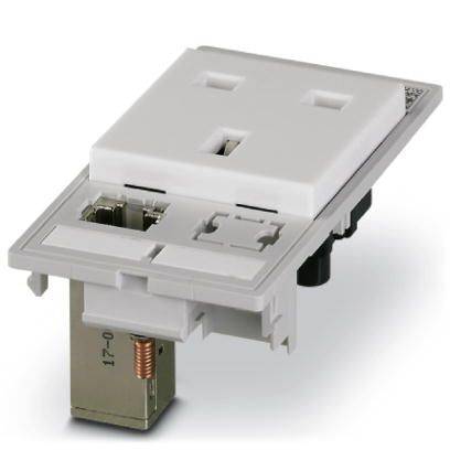 Phoenix Contact 1054544 Geaard stopcontact Met Cat6A IP20, IP00 Grijs
