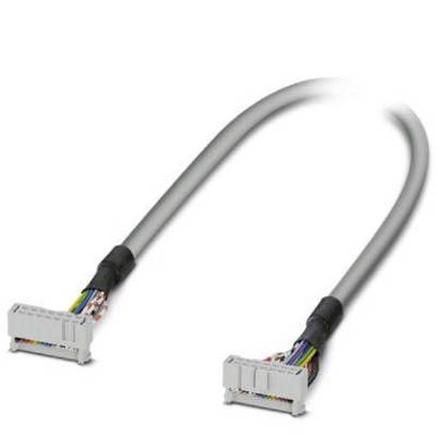 Een grijs kabel met twee stekkers aan de uiteinden, dat kan worden gebruikt voor het verbinden van elektronische apparaten.