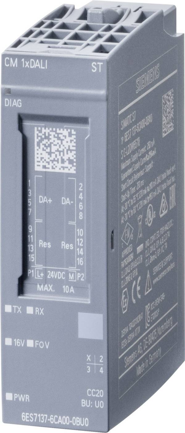 Siemens 6ES7137-6CA00-0BU0 6ES71376CA000BU0 PLC-ingangsmodule 24 V/DC