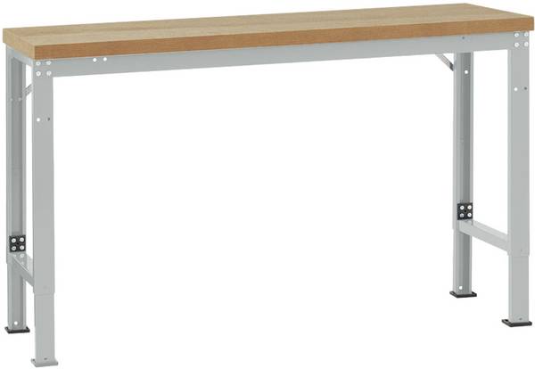 Manuflex WP6019.7035 Werkbank basismodule (b x d) 1500 mm x 700 mm Grijs-wit (RAL 7035)