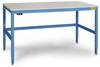 Manuflex LC3033.5012 ESD ESD-werktafel CANTOLAB speciale met rubber schijf, bxdxh = 1250 x 800 x 752-952 mm Lichtblauw (RAL 5012)