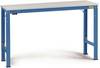 Manuflex LU7103.5007 ESD ESD-werktafel universele speciale reden tafel met rubber schijf, bxdxh = 1750 x 1200 x 722-1022 mm Stralend blauw (RAL 5007)